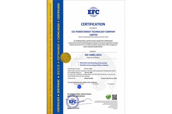 BKBATTECH ĐẠT CHỨNG NHẬN ISO 9001:2015 VÀ ISO 14001:2015